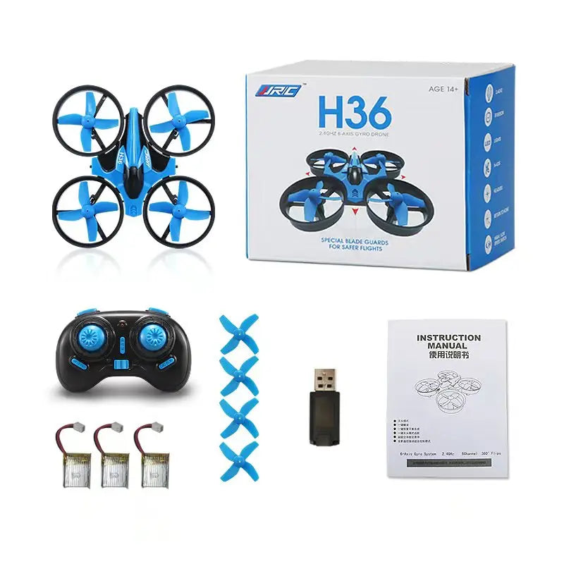 H36 Mini Rc Drone 4Ch 6-Axis Headless Mode Helicopter 360° Flip Remote Control Quadcopter Toy Mini Drone for Kids