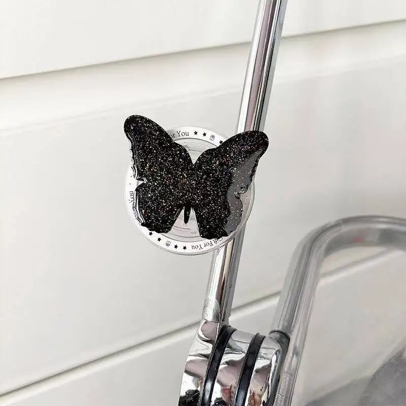 INS Cool Heart Butterfly Magnetic Griptok Bracket for Magsafe Phone Holder  Accessories Folding Holder Stand Socket