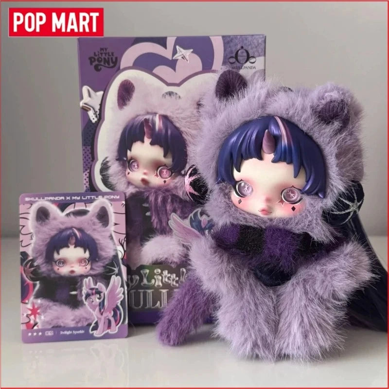 Genuine  SKULLPANDA X My Little Pony Horse Have a Good Run Series Plush Doll Pendant Mystery Box Genuine Blind Box Toys