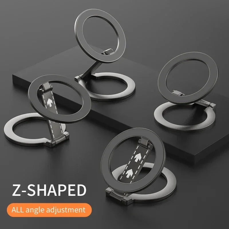 For Magsafe Double-Sided Magnetic Phone Ring Holder Compatible for Iphone 17/15/14/13/12 Huawei Xiaomi - Stand Grip Accessory