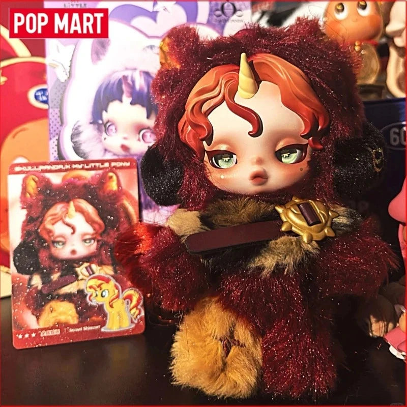 Genuine  SKULLPANDA X My Little Pony Horse Have a Good Run Series Plush Doll Pendant Mystery Box Genuine Blind Box Toys