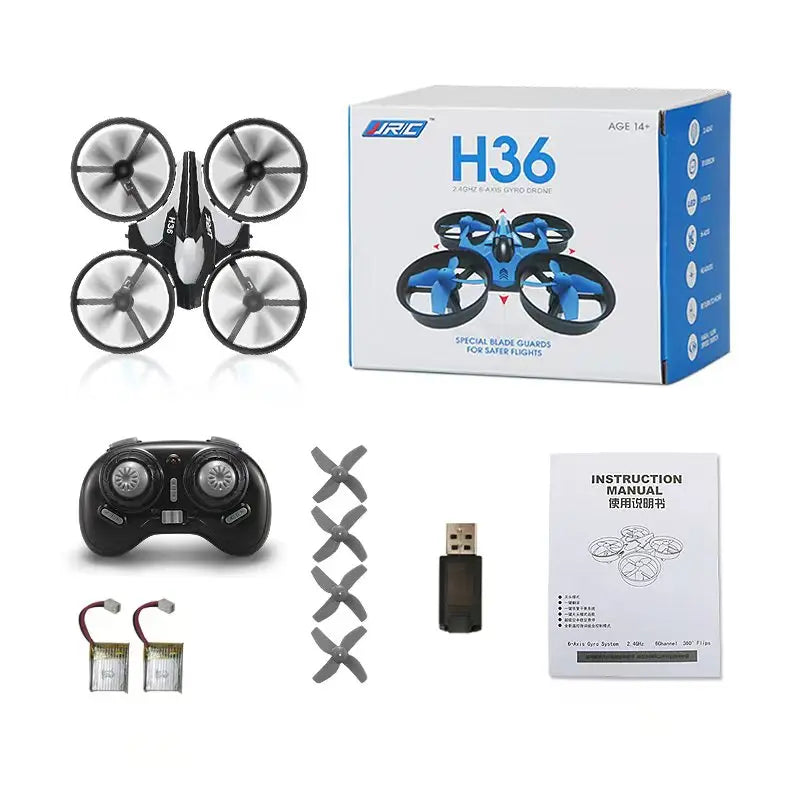 H36 Mini Rc Drone 4Ch 6-Axis Headless Mode Helicopter 360° Flip Remote Control Quadcopter Toy Mini Drone for Kids
