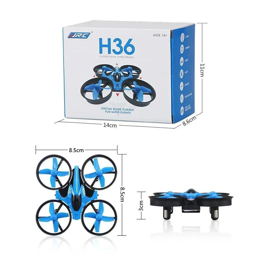 H36 Mini Rc Drone 4Ch 6-Axis Headless Mode Helicopter 360° Flip Remote Control Quadcopter Toy Mini Drone for Kids