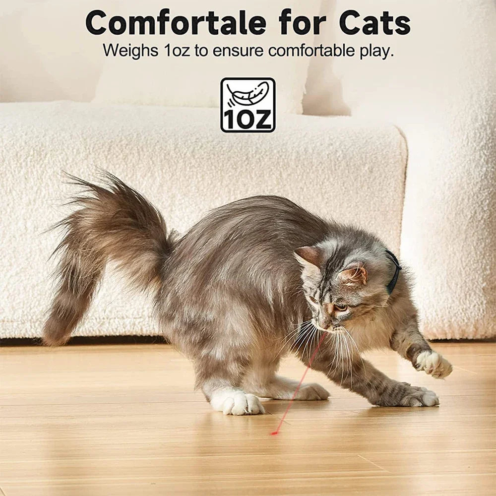 Pet Smart Cat Toys Cat Laser Collar USB Rechargeable Laser Pointer Collar Cat Exercise Toy Interactive Pets Cats Accessories