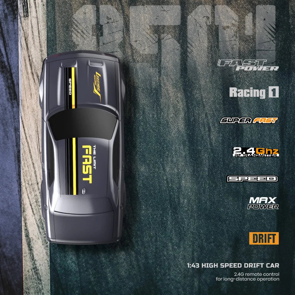 1:43 4WD RC Drift Car 2.4G High Speed Four Wheel Drive Remote Control Mini Racing Car Models for Boys Gifts