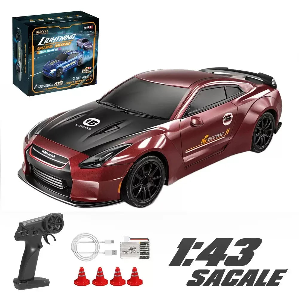 1:43 4WD RC Drift Car 2.4G High Speed Four Wheel Drive Remote Control Mini Racing Car Models for Boys Gifts
