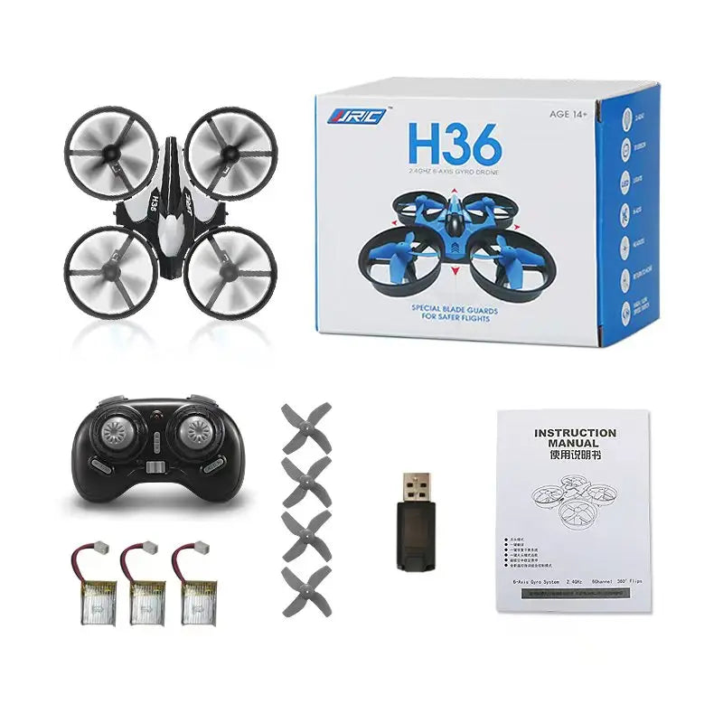 H36 Mini Rc Drone 4Ch 6-Axis Headless Mode Helicopter 360° Flip Remote Control Quadcopter Toy Mini Drone for Kids