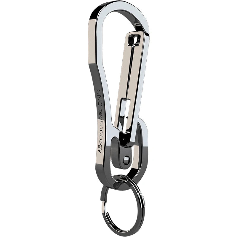Stainless Steel Key Chain Men EDC Lightweight 316L Keychain Hanging Buckle Key Rings Quickdraw Tool High Quality Carbine Y94