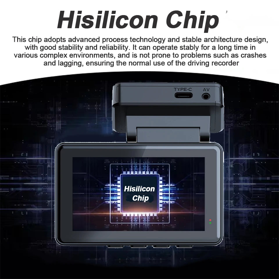 Dashcam 4K Mini Car Dvr Video Recorder with GPS WIFI Support Dual Lens 1080P Rearview Camera Night Vision Black Box 24H Parking