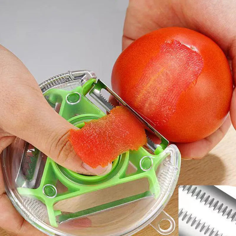 3In1 Multifunction Kitchen Tools Fruit and Vegetable Peeler Vegetable Shredding Tool Stainless Steel Blade Easy to Clean Replace