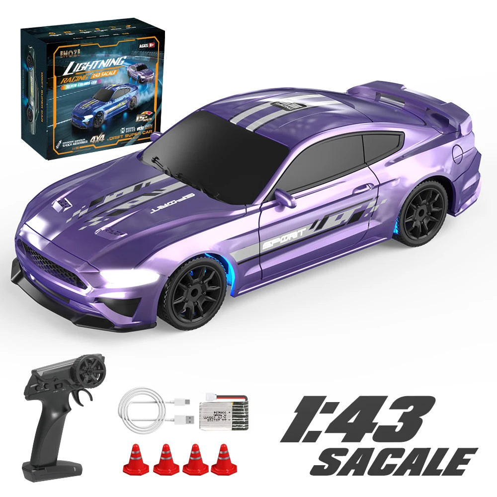 1:43 4WD RC Drift Car 2.4G High Speed Four Wheel Drive Remote Control Mini Racing Car Models for Boys Gifts