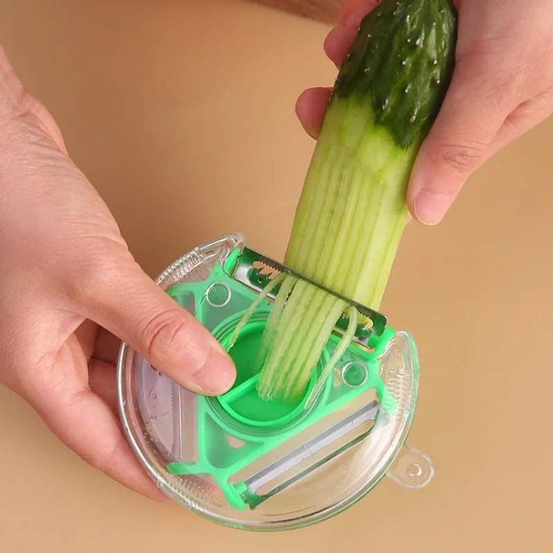 3In1 Multifunction Kitchen Tools Fruit and Vegetable Peeler Vegetable Shredding Tool Stainless Steel Blade Easy to Clean Replace