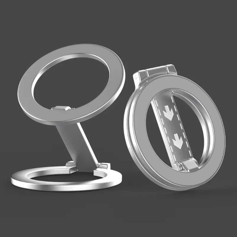 For Magsafe Double-Sided Magnetic Phone Ring Holder Compatible for Iphone 17/15/14/13/12 Huawei Xiaomi - Stand Grip Accessory