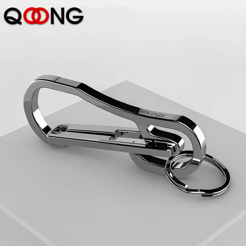 Stainless Steel Key Chain Men EDC Lightweight 316L Keychain Hanging Buckle Key Rings Quickdraw Tool High Quality Carbine Y94