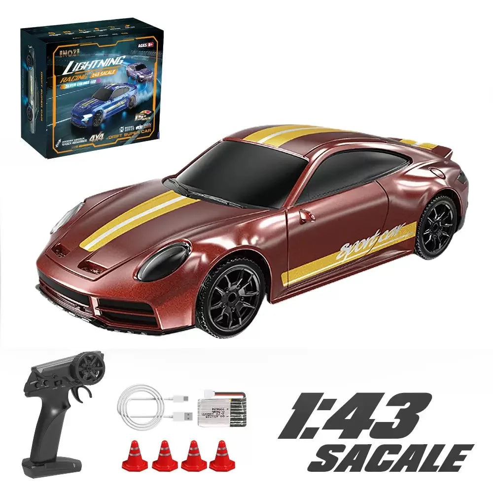 1:43 4WD RC Drift Car 2.4G High Speed Four Wheel Drive Remote Control Mini Racing Car Models for Boys Gifts